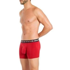 Obviously EveryMan AnatoMAX Boxer Brief 3inch Leg - Chilli Red -Bown Of London shop obviously everyman anatomax boxer brief 3inch leg chilli red 31036254
