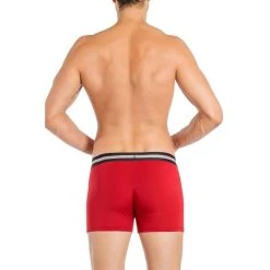 Obviously EveryMan AnatoMAX Boxer Brief 3inch Leg - Chilli Red -Bown Of London shop obviously everyman anatomax boxer brief 3inch leg chilli red 31036255