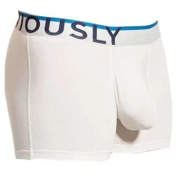 Obviously Everyman AnatoMAX Boxer Brief 3inch Leg - White -Bown Of London shop obviously everyman anatomax boxer brief 3inch leg white 31036268