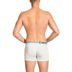Obviously Everyman AnatoMAX Boxer Brief 3inch Leg - White -Bown Of London shop obviously everyman anatomax boxer brief 3inch leg white 31036270