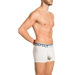 Obviously Everyman AnatoMAX Boxer Brief 3inch Leg - White -Bown Of London shop obviously everyman anatomax boxer brief 3inch leg white 31036271