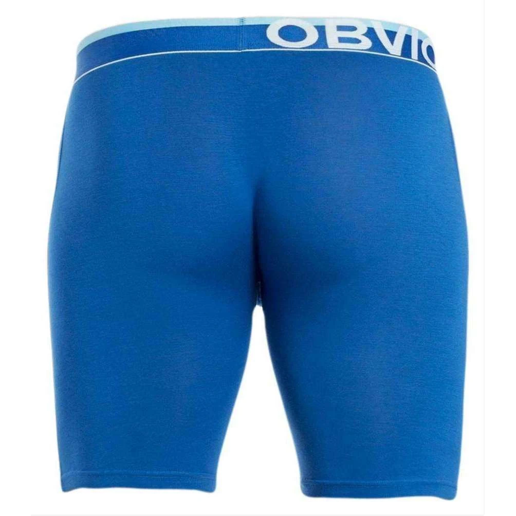 Obviously EveryMan AnatoMAX Boxer Brief 9inch Leg - Blue 4 Obviously EveryMan AnatoMAX Boxer Brief 9inch Leg - Blue - Image 2