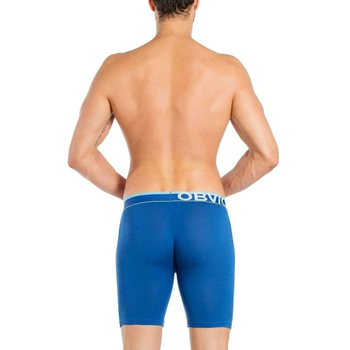 Obviously EveryMan AnatoMAX Boxer Brief 9inch Leg - Blue 7 Obviously EveryMan AnatoMAX Boxer Brief 9inch Leg - Blue - Image 5