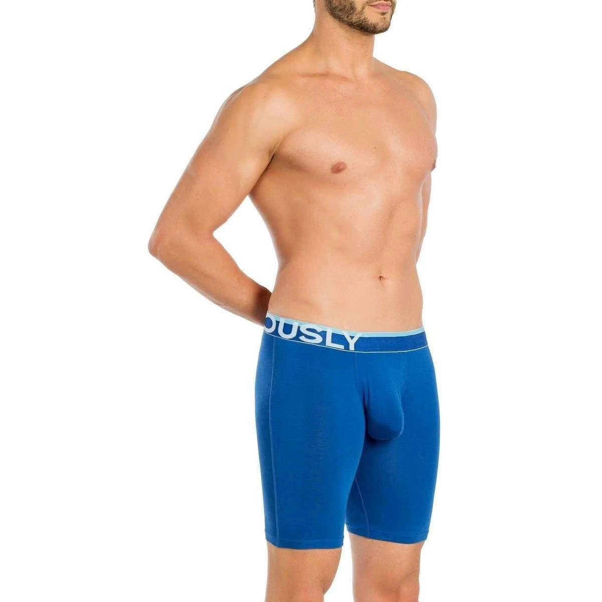 Obviously EveryMan AnatoMAX Boxer Brief 9inch Leg - Blue 8 Obviously EveryMan AnatoMAX Boxer Brief 9inch Leg - Blue - Image 6