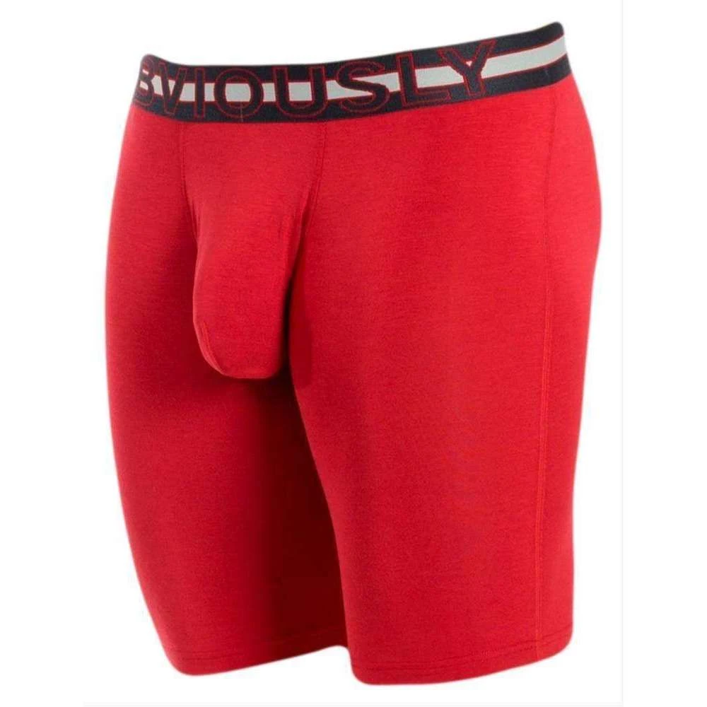 Obviously EveryMan AnatoMAX Boxer Brief 9inch Leg - Chilli Red 4 Obviously EveryMan AnatoMAX Boxer Brief 9inch Leg - Chilli Red - Image 2