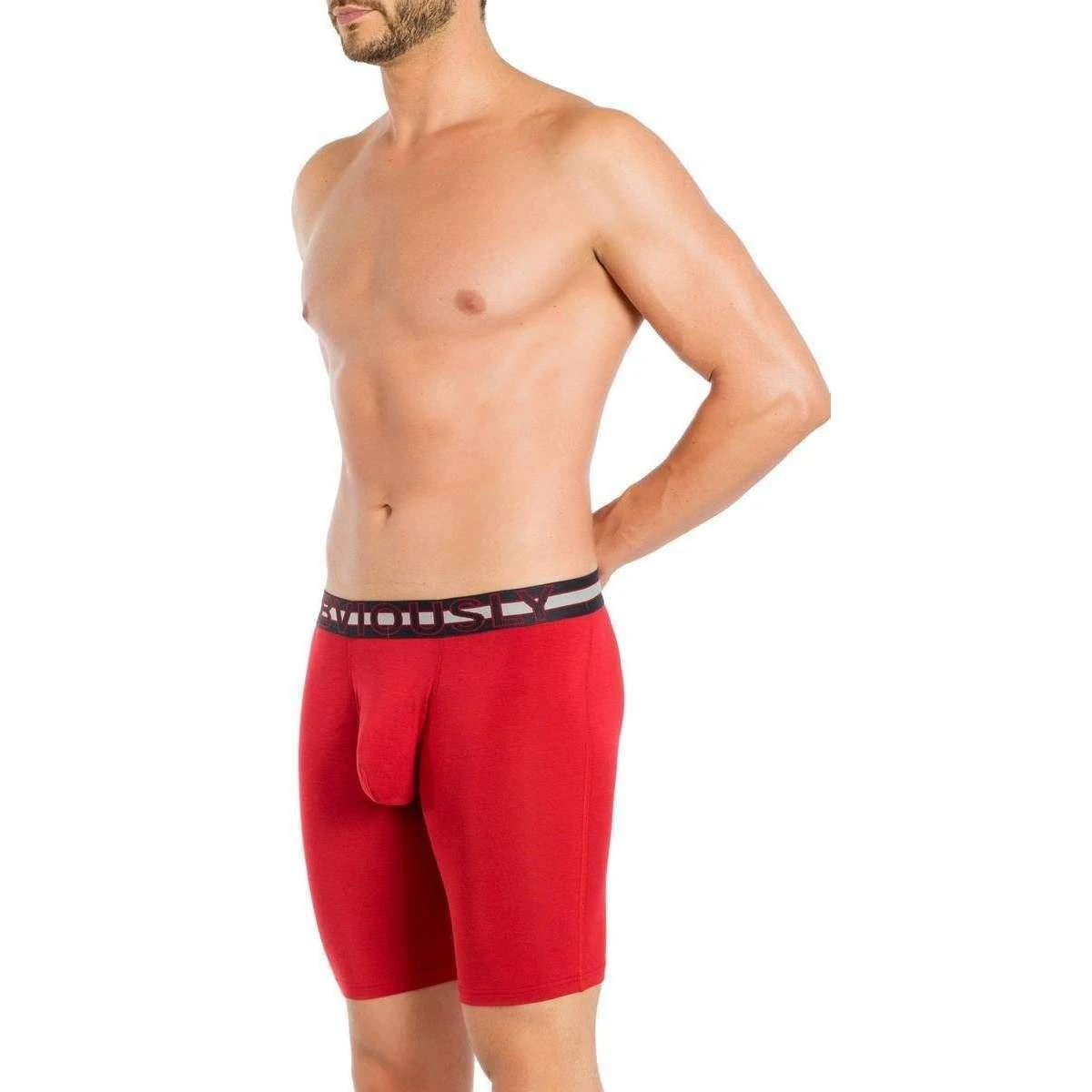 Obviously EveryMan AnatoMAX Boxer Brief 9inch Leg - Chilli Red 7 Obviously EveryMan AnatoMAX Boxer Brief 9inch Leg - Chilli Red - Image 5