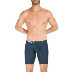 Obviously EveryMan AnatoMAX Boxer Brief 9inch Leg - Nautical Navy -Bown Of London shop obviously everyman anatomax boxer brief 9inch leg nautical navy 31036321