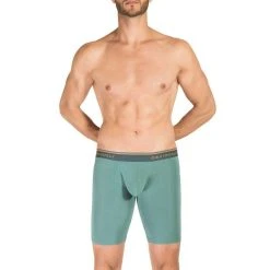 Obviously EveryMan AnatoMAX Boxer Brief 9inch Leg - Teal -Bown Of London shop obviously everyman anatomax boxer brief 9inch leg teal 31036326