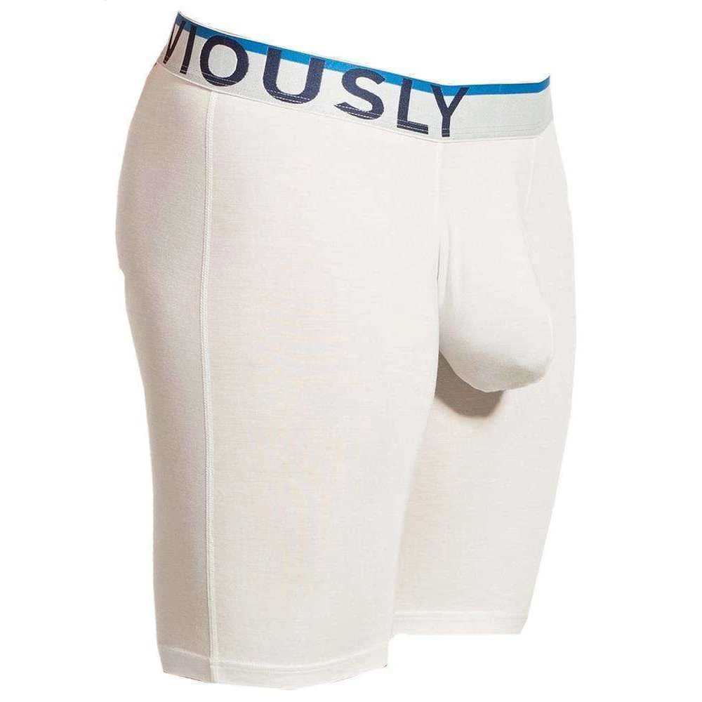Obviously Everyman AnatoMAX Boxer Brief 9inch Leg - White 5 Obviously Everyman AnatoMAX Boxer Brief 9inch Leg - White - Image 3