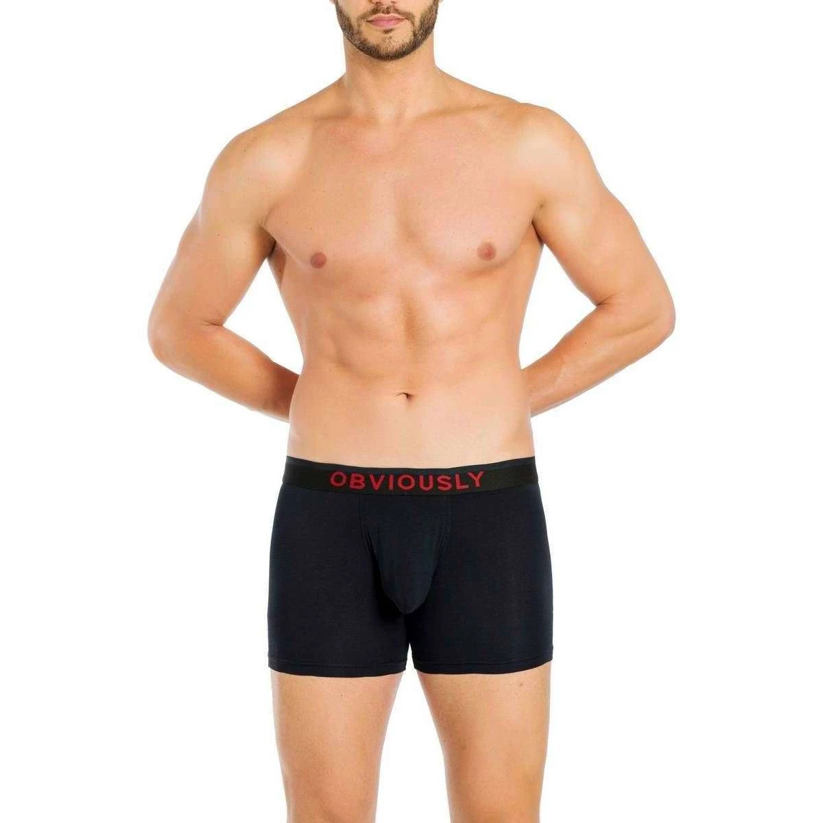 Obviously FreeMan AnatoFREE Boxer Brief 3inch Leg - Black 6 Obviously FreeMan AnatoFREE Boxer Brief 3inch Leg - Black - Image 4