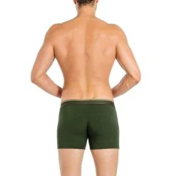 Obviously FreeMan AnatoFREE Boxer Brief 3inch Leg - Pine Green -Bown Of London shop obviously freeman anatofree boxer brief 3inch leg pine green 31036433