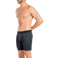 Obviously FreeMan AnatoFREE Boxer Brief 6inch Leg - Ash Grey -Bown Of London shop obviously freeman anatofree boxer brief 6inch leg ash grey 31036439