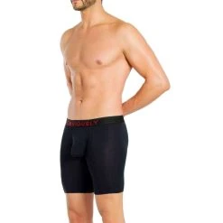 Obviously FreeMan AnatoFREE Boxer Brief 6inch Leg - Black -Bown Of London shop obviously freeman anatofree boxer brief 6inch leg black 31036445