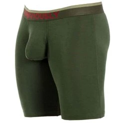 Obviously FreeMan AnatoFREE Boxer Brief 6inch Leg - Pine Green -Bown Of London shop obviously freeman anatofree boxer brief 6inch leg pine green 31036454