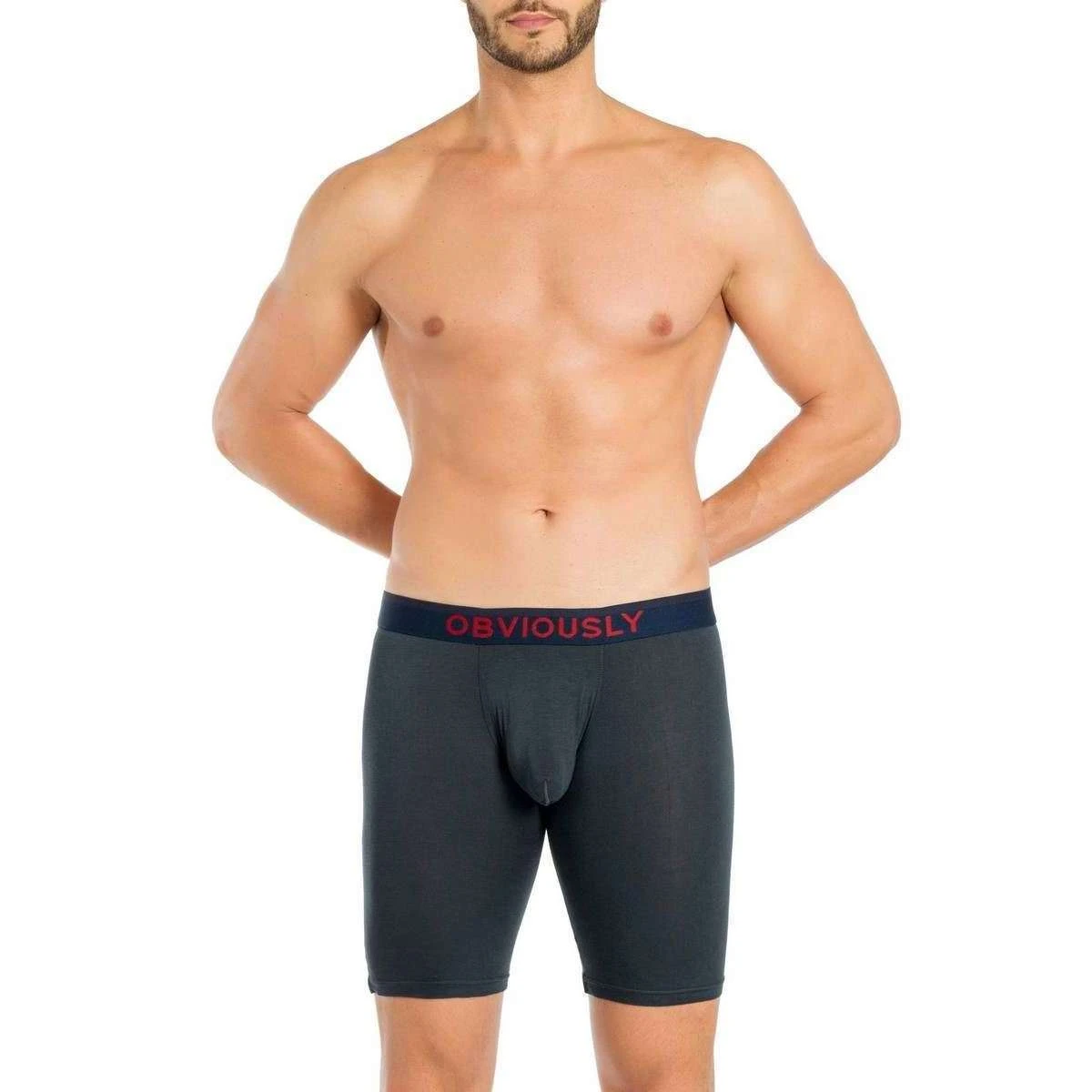 Obviously FreeMan AnatoFREE Boxer Brief 9inch Leg - Ash Grey 6 Obviously FreeMan AnatoFREE Boxer Brief 9inch Leg - Ash Grey - Image 4