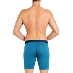 Obviously FreeMan AnatoFREE Boxer Brief 9inch Leg - Pacific Blue -Bown Of London shop obviously freeman anatofree boxer brief 9inch leg pacific blue 31036474