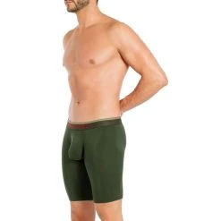 Obviously FreeMan AnatoFREE Boxer Brief 9inch Leg - Pine Green -Bown Of London shop obviously freeman anatofree boxer brief 9inch leg pine green 31036480