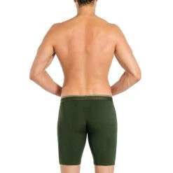 Obviously FreeMan AnatoFREE Boxer Brief 9inch Leg - Pine Green -Bown Of London shop obviously freeman anatofree boxer brief 9inch leg pine green 31036481