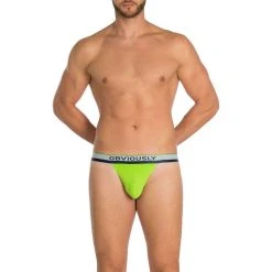 Obviously PrimeMan AnatoMAX Bikini Brief - Lime Green -Bown Of London shop obviously primeman anatomax bikini brief lime green 31036545