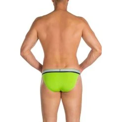 Obviously PrimeMan AnatoMAX Bikini Brief - Lime Green -Bown Of London shop obviously primeman anatomax bikini brief lime green 31036546