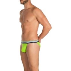Obviously PrimeMan AnatoMAX Bikini Brief - Lime Green -Bown Of London shop obviously primeman anatomax bikini brief lime green 31036547
