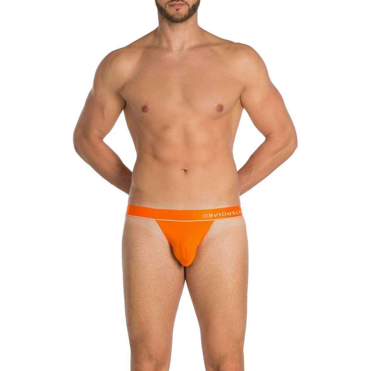 Obviously PrimeMan AnatoMAX Bikini Brief - Orange 6 Obviously PrimeMan AnatoMAX Bikini Brief - Orange - Image 4