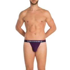 Obviously PrimeMan AnatoMAX Bikini Brief - Purple -Bown Of London shop obviously primeman anatomax bikini brief purple 31036587