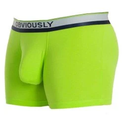 Obviously PrimeMan AnatoMAX Boxer Brief 3inch Leg - Lime Green -Bown Of London shop obviously primeman anatomax boxer brief 3inch leg lime green 31036626