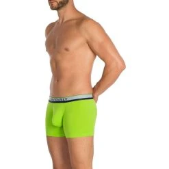Obviously PrimeMan AnatoMAX Boxer Brief 3inch Leg - Lime Green -Bown Of London shop obviously primeman anatomax boxer brief 3inch leg lime green 31036629