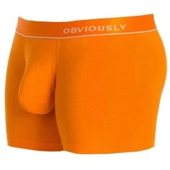 Obviously PrimeMan AnatoMAX Boxer Brief 3inch Leg - Orange -Bown Of London shop obviously primeman anatomax boxer brief 3inch leg orange 31036659
