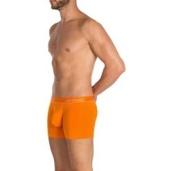 Obviously PrimeMan AnatoMAX Boxer Brief 3inch Leg - Orange -Bown Of London shop obviously primeman anatomax boxer brief 3inch leg orange 31036662