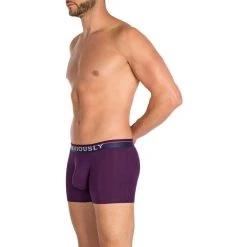 Obviously PrimeMan AnatoMAX Boxer Brief 3inch Leg - Purple -Bown Of London shop obviously primeman anatomax boxer brief 3inch leg purple 31036668