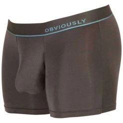Obviously PrimeMan AnatoMAX Boxer Brief 3inch Leg - Titanium Grey -Bown Of London shop obviously primeman anatomax boxer brief 3inch leg titanium grey 31036687