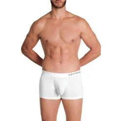 Obviously PrimeMan AnatoMAX Boxer Brief 3inch Leg - White -Bown Of London shop obviously primeman anatomax boxer brief 3inch leg white 31036693