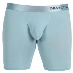 Obviously PrimeMan AnatoMAX Boxer Brief 6inch Leg - Ice Silver