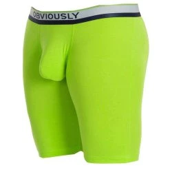Obviously Primeman AnatoMAX Boxer Brief 6inch Leg - Lime Green -Bown Of London shop obviously primeman anatomax boxer brief 6inch leg lime green 31036709