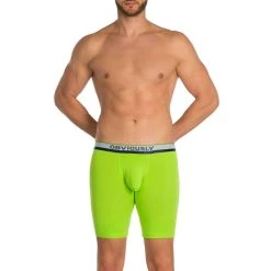 Obviously Primeman AnatoMAX Boxer Brief 6inch Leg - Lime Green -Bown Of London shop obviously primeman anatomax boxer brief 6inch leg lime green 31036710