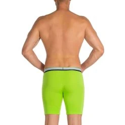 Obviously Primeman AnatoMAX Boxer Brief 6inch Leg - Lime Green -Bown Of London shop obviously primeman anatomax boxer brief 6inch leg lime green 31036711