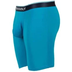 Obviously PrimeMan AnatoMAX Boxer Brief 6inch Leg - Maui Blue -Bown Of London shop obviously primeman anatomax boxer brief 6inch leg maui blue 31036721