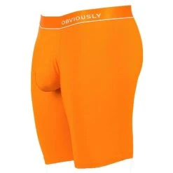 Obviously PrimeMan AnatoMAX Boxer Brief 6inch Leg - Orange -Bown Of London shop obviously primeman anatomax boxer brief 6inch leg orange 31036739