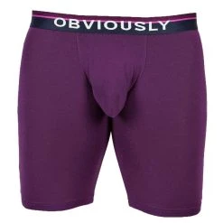 Obviously PrimeMan AnatoMAX Boxer Brief 6inch Leg - Purple