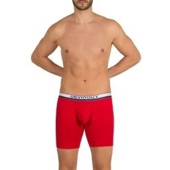 Obviously PrimeMan AnatoMAX Boxer Brief 6inch Leg - Red -Bown Of London shop obviously primeman anatomax boxer brief 6inch leg red 31036752