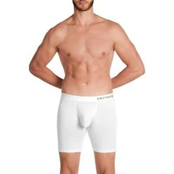 Obviously Primeman AnatoMAX Boxer Brief 6inch Leg - White -Bown Of London shop obviously primeman anatomax boxer brief 6inch leg white 31036764