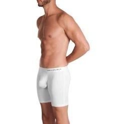 Obviously Primeman AnatoMAX Boxer Brief 6inch Leg - White -Bown Of London shop obviously primeman anatomax boxer brief 6inch leg white 31036766