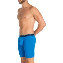 Obviously PrimeMan AnatoMAX Boxer Brief 9inch Leg - Maui Blue -Bown Of London shop obviously primeman anatomax boxer brief 9inch leg maui blue 31036793