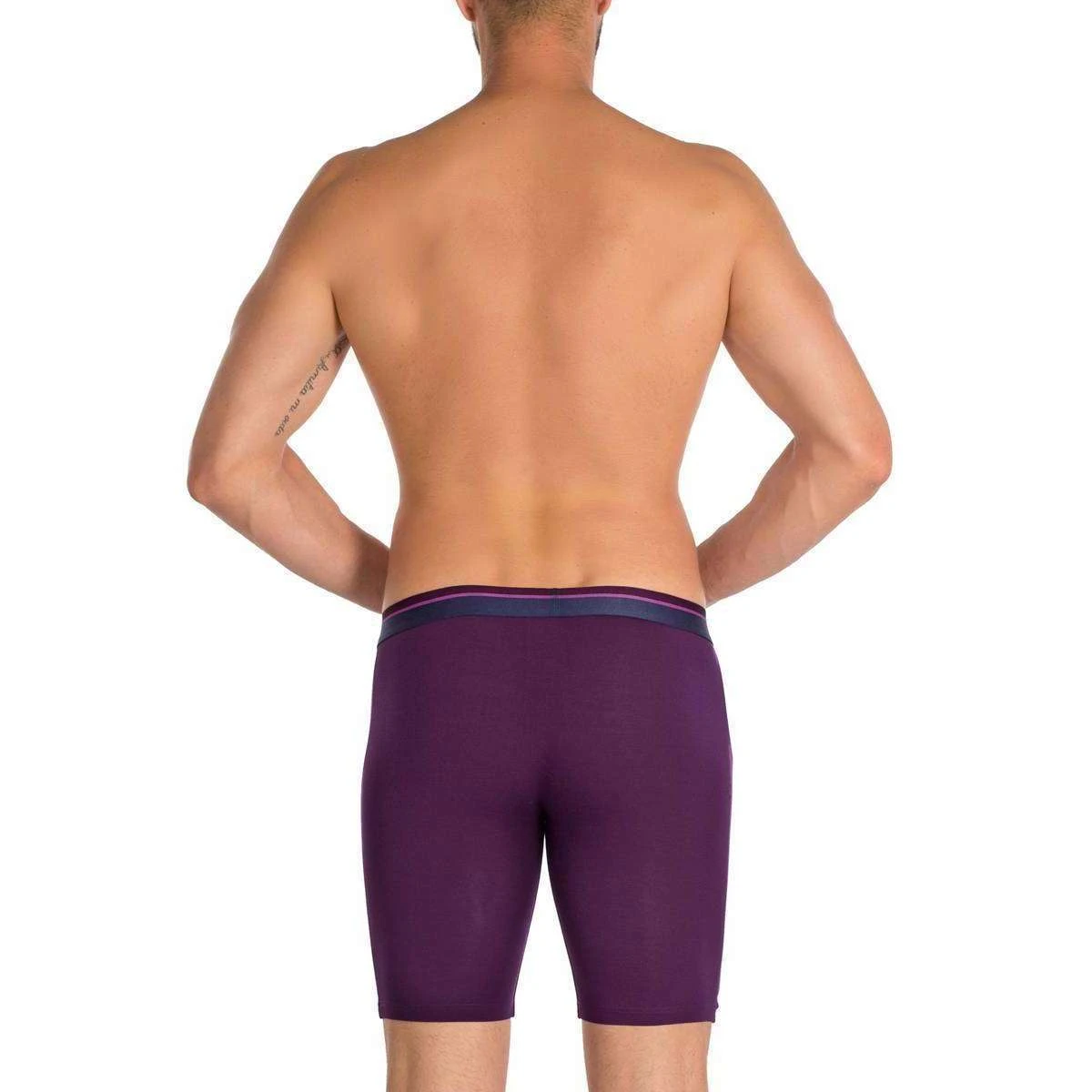 Obviously PrimeMan AnatoMAX Boxer Brief 9inch Leg - Purple 7 Obviously PrimeMan AnatoMAX Boxer Brief 9inch Leg - Purple - Image 5
