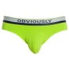 Obviously PrimeMan AnatoMAX Brief - Lime Green -Bown Of London shop obviously primeman anatomax brief lime green 31036846