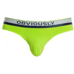 Obviously PrimeMan AnatoMAX Hipster Brief - Lime Green