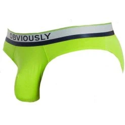Obviously PrimeMan AnatoMAX Hipster Brief - Lime Green -Bown Of London shop obviously primeman anatomax hipster brief lime green 31036931