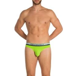 Obviously PrimeMan AnatoMAX Hipster Brief - Lime Green -Bown Of London shop obviously primeman anatomax hipster brief lime green 31036932